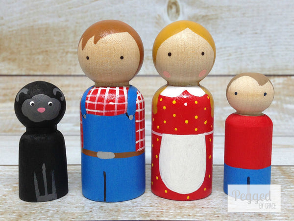 Black top sheep doll