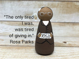 Rosa Parks Peg Doll with Gift Tin