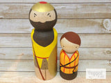 David and Goliath Peg Dolls - the Bible collection