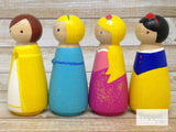 Classic Princesses Peg Doll Set