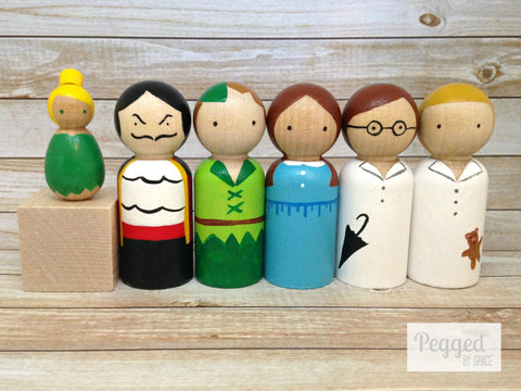 Peter Pan Peg Doll Set